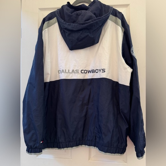Tommy Hilfiger Navy and White Men's Dallas Cowboys windbreaker - Picture 2 of 8